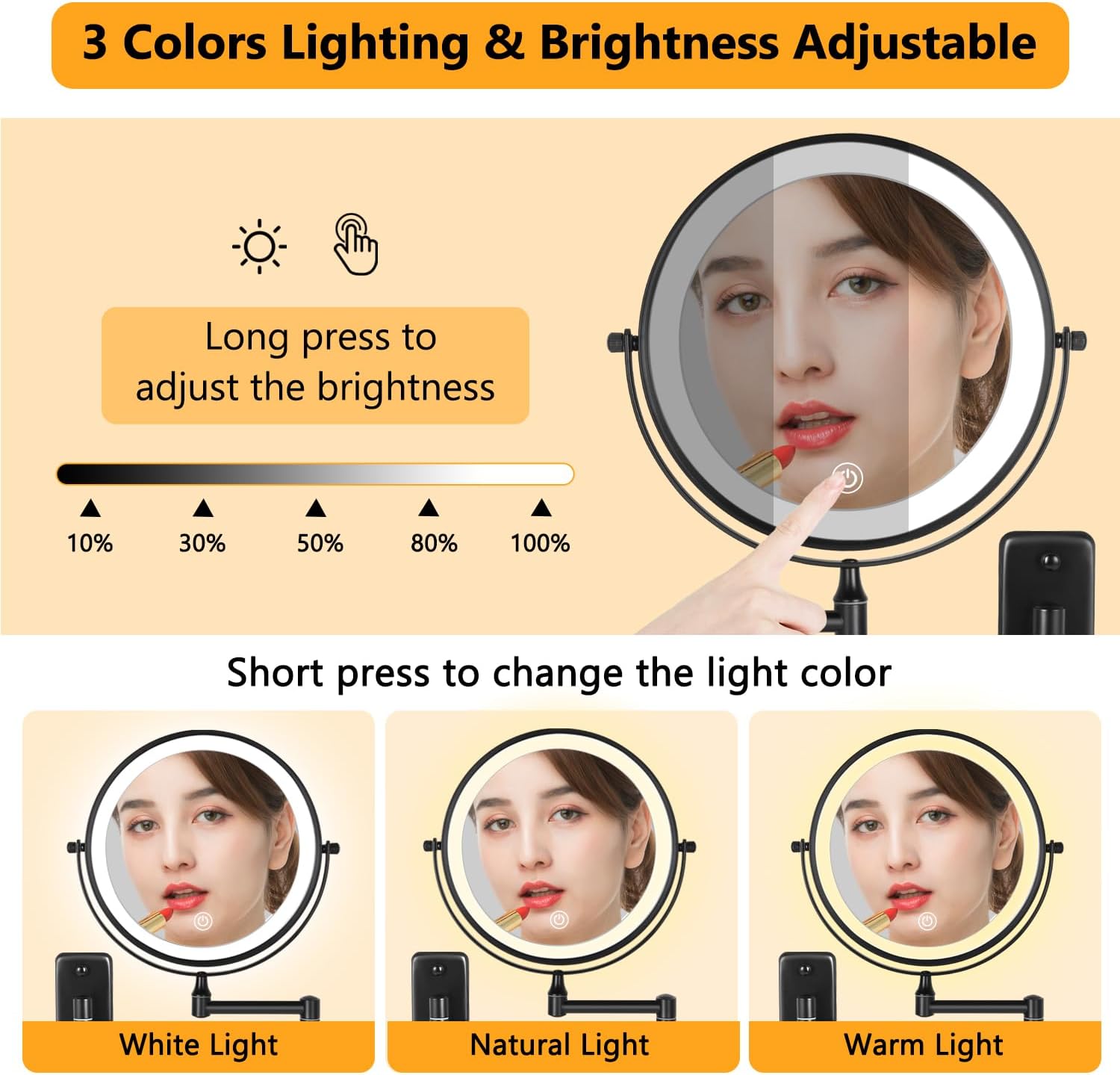 ProClarity Wall Lighted Shave Mirror